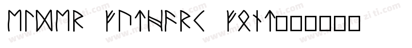 Elder Futhark Font字体转换